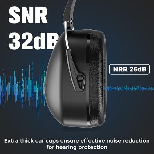 ProCase SNR 32dB Noise Reduction Ear Muffs for Adults and Kids - Black/Black
ProCase Noise Cancelling Earmuffs for Adult
