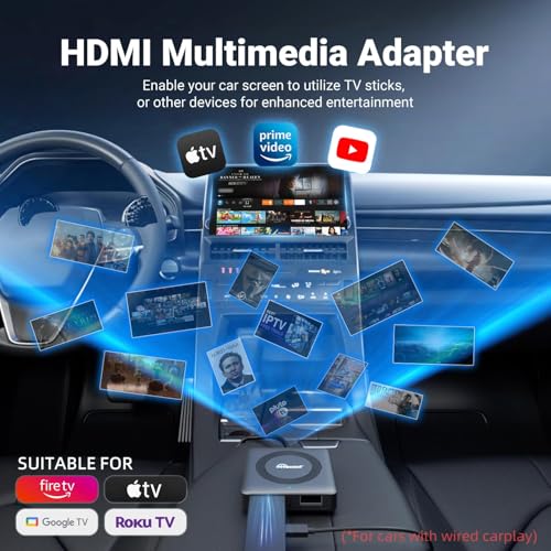 OTTOCAST Car TV Mate Pro Wireless CarPlay Adapter - Compatible with Set Top Box - Ideal for Car Tech Enthusiasts - Enha